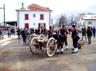 Commmoration 1 fvrier 1871, l'arme du Gnral Bourbaki entre aux Verrires