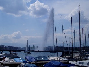 Le jet d'eau en mai