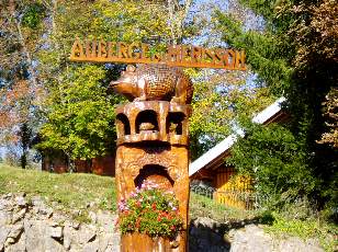 Magnifique emblme de l'Auberge du Hrisson