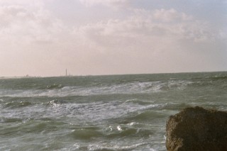 Tempte avec mare haute en Bretagne