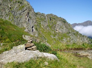 La monte au lac Bleu