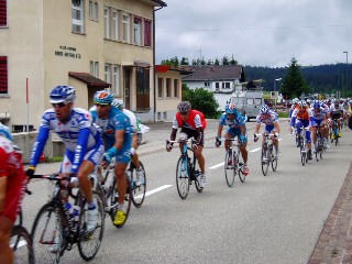 Passage du Tour de France 2009  L'Auberson, tape Pontarlier-Verbier