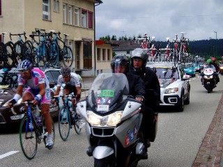 Passage du Tour de France 2009  L'Auberson, tape Pontarlier-Verbier