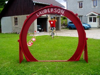 Passage du Tour de France 2009  L'Auberson, tape Pontarlier-Verbier